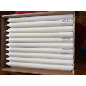 50 stk. Rustiklys � 22x290 mm, Elfenben