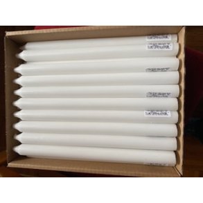 50 stk. Rustiklys � 22x290 mm, Hvid