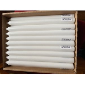 50 stk. Rustiklys � 22x290 mm, Hvid
