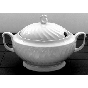 Terrin 3 ltr. hvid porcel�n