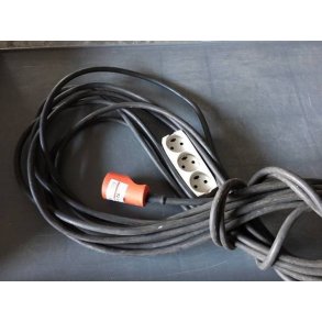 Forl�ngerledning u/jord 10 m 3 udtag