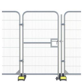 Galvaniseret d�r til byggepladshegn 