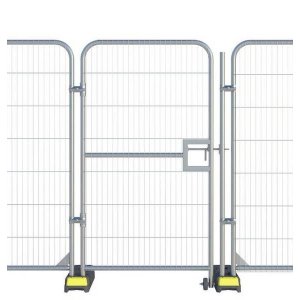 Galvaniseret d�r til byggepladshegn 