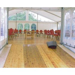 Walkway/salgstelt hvid m/vinduer 3m bred forl�nges med 3m sektioner