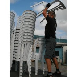 Cafestol hvid bred. 44cm *