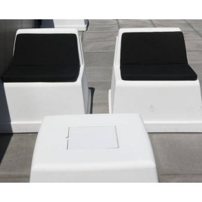 Hynde til Laze stol m/ryg, sort