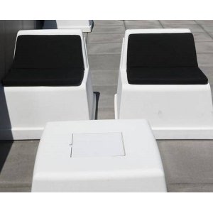 Hynde til Laze stol m/ryg, sort