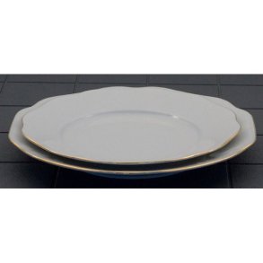 Frokosttallerken  m/guldkant 22cm