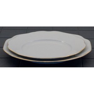 Frokosttallerken  m/guldkant 22cm
