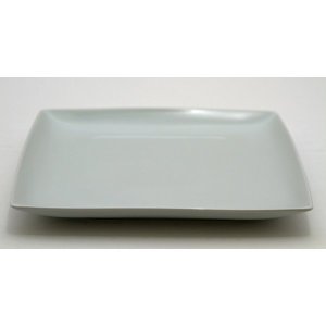 Tallerken firkantet hvid 27x27cm Organic, inkl. opvask