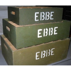 Transport-/opbevarings-kasser til glas TIL SALG