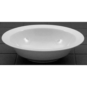 Sk�le �23 cm Amalie hvid porcel�n