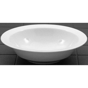 Sk�le �26 cm Amalie hvid porc.