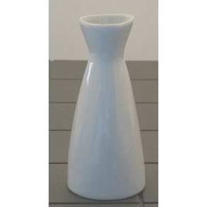 Hvid vase �3,5 H13cm