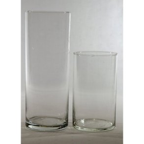 Cylindervase 23cm KLAR �9cm