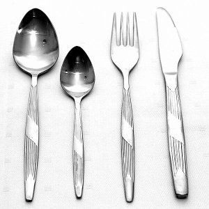 Dessertske 19cm riflet