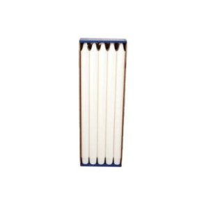 10 stk Kronelys, 35 cm, hvid