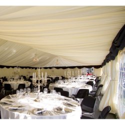 Innerlining til tag i 12m bredt festtelt