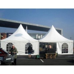 Pagoder/Toptelte - hvid m/vinduer