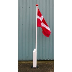 Flag p� fod 2,5m m/flag