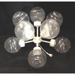 Lampe med 10 kupler, klare �200mm