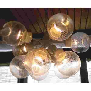 Lampe med 10 kupler, klare �200mm