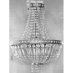 Crystal Prismelysekrone S�lv