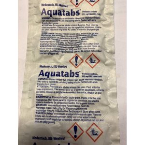 Aquatabs- desinficerende tabletter  - Blister 8 stk.