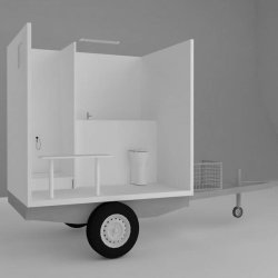 Badmobil med 1 badev�relse