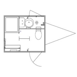 Badmobil med 1 badev�relse