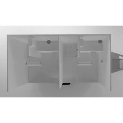 Badmobil med 2 separate badev�relser