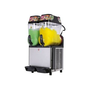 Udlejning af slush-ice maskine m/ 2 kamre, 2x2l konc., krus og suger�r