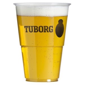 70 stk. plastkrus 0,4l Tuborg