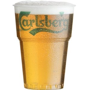 70 stk. plastkrus 0,4l Carlsberg