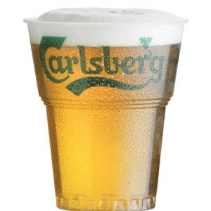 80 stk. plastkrus 0,3l Carlsberg