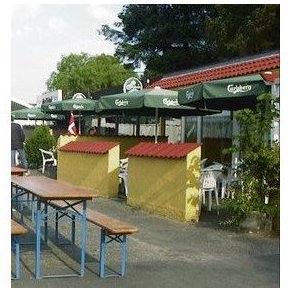 Markedsparasol 3 x 3m inkl. fod