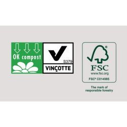 Buttermilk rund fiberdug Evolin  �180