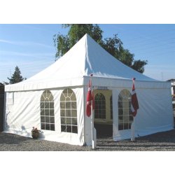 Pagoder/Toptelte - hvid m/vinduer